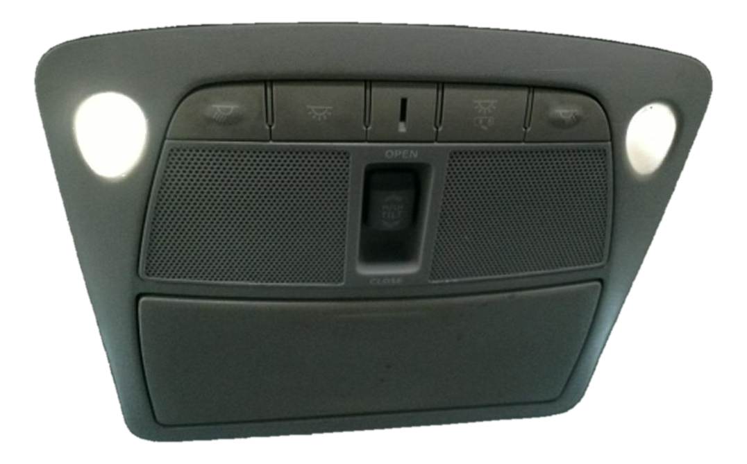 2015-2016 Nissan Murano Gray Floor Console Panel (Used OEM)