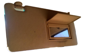 2005-2012 Nissan Xterra Tan Sun Visor without Lamp with Extender - Right (Passenger) (Used OEM)