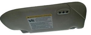 2010-2016 Lincoln MKS Tan Illuminated Sun Visor with Garage Door Opener - Left (Driver) (Used OEM)