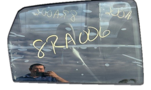 2000-2011 Ford Focus Rear Door Window Glass - Right (Passenger) (Used OEM)