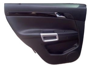 2008-2010 Saturn Vue Black Door Interior Trim Panel with Power Windows and Power Locks - Rear (Used OEM)