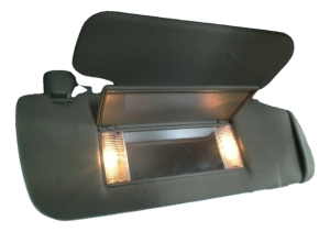 2005 GMC Sierra Tan Illuminated Sun Visor - Right (Passenger) (Used OEM)