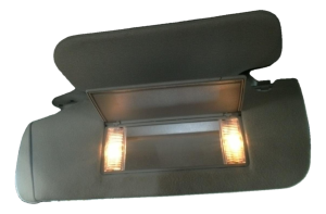 2005 GMC Sierra Tan Sun Visor with Illuminated Vanity Mirror - Left (Driver) (Used OEM)