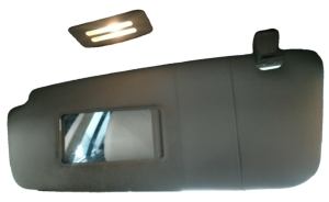 2008-2010 BMW 528i Tan Illuminated Sun Visor - Left (Driver) (Used OEM)