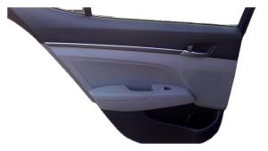 2017-2020 Hyundai Elantra Gray Door Interior Trim Panel with Power Windows and Locks - Rear, Left (Driver) (Used OEM)