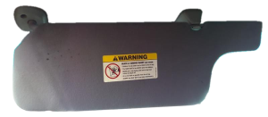 2002-2004 Ford F-150 Gray Sun Visor - Left (Driver) (Used OEM)