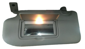 2017-2018 Nissan Rogue Sport Gray Sun Visor without Light - Left (Driver) (Used OEM)