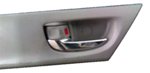 2012-2014 Toyota Yaris Gray Interior Door Handle - Front, Left (Driver) (Used OEM)