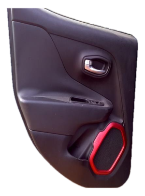 2015-2023 Jeep Renegade Black Door Interior Trim Panel - Rear, Left (Driver) (Used OEM)