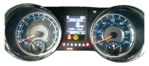 2014 Chrysler Town &amp; Country Instrument Cluster with 120 MPH Speedometer and Chrome Trim (Used OEM)