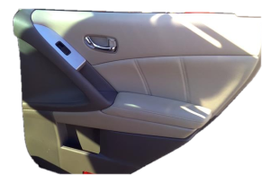 2009-2014 Nissan Murano Tan Front Door Interior Trim Panel with Power Windows and Locks - Rear, Right (Passenger) (Used OEM)
