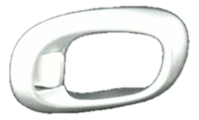 2014-2019 Kia Soul Silver Interior Door Handle - Rear, Left (Driver) (Used OEM)
