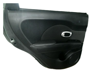 2014-2019 Kia Soul Black Door Interior Trim Panel - Rear, Left (Driver) (Used OEM)