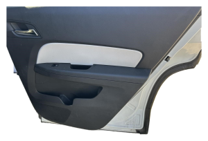 2010-2017 GMC Terrain Black Door Interior Trim Panel with Power Windows and Locks - Rear, Right (Passenger) (Used OEM)