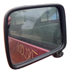 1990-1997 Nissan Pickup Red Manual Door/Side View Mirror - Left (Driver) (Used OEM)