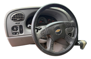 2006-2007 Buick Rainier Gray Tilt Steering Column with Cruise and Radio Controls (Used OEM)