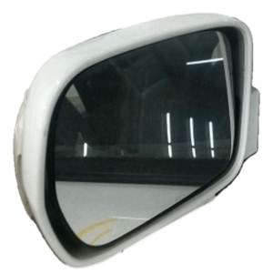 2003-2008 Honda Pilot White Power Door/Side View Mirror (Less Glass) - Left (Driver) (Used OEM)