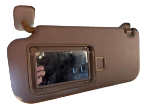 2010-2013 Kia Soul Black Sun Visor with Mirror - Left (Driver) (Used OEM)
