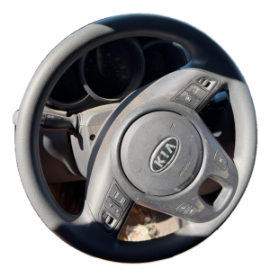 2010-2011 Kia Soul Black Tilt Steering Column with Cruise and Radio Controls (Used OEM)