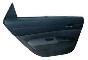 2004-2009 Toyota Prius Gray Door Interior Trim Panel with Power Windows and Locks - Rear, Left (Driver) (Used OEM)