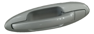 2002-2005 Hyundai Sonata Silver Exterior Door Handle - Rear, Left (Driver) (Used OEM)