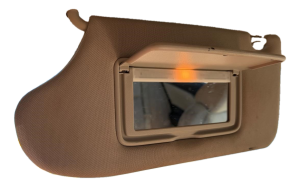 2016-2017 Nissan Maxima Tan Illuminated Sun Visor - Left (Driver) (Used OEM)