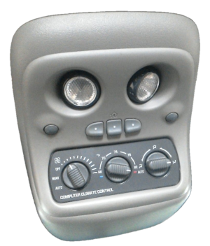 2001-2002 GMC Yukon XL 1500 Gray Overhead Console Panel with Garage Door Opener (Used OEM)