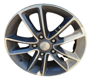 2016-2018 Dodge Grand Caravan Gray 17x7 10-Spoke Polished Alloy Wheel with Painted Pockets (Used OEM)