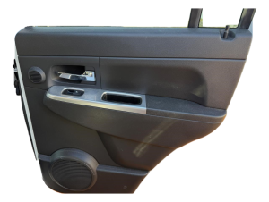 2007-2011 Dodge Nitro Black Door Interior Trim Panel with Power Windows and Locks - Rear, Right (Passenger) (Used OEM)