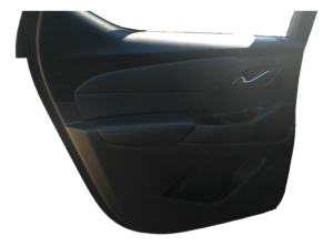 2018-2023 Chevrolet Traverse Black Door Interior Trim Panel with Power Windows and Locks - Rear, Left (Driver) (Used OEM)