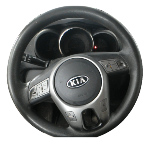 2011 Kia Soul Black Tilt Steering Column with Cruise and Radio Controls (Used OEM)