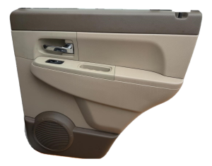 2007-2011 Dodge Nitro Tan Door Interior Trim Panel with Power Windows and Locks - Rear, Right (Passenger) (Used OEM)