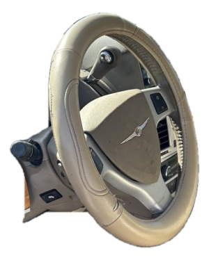 2008-2010 Dodge Grand Caravan Tan Tilt Steering Column with Cruise and Radio Controls (Used OEM)
