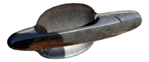 2007-2009 Pontiac G5 Black Exterior Door Handle - Rear, Left (Driver) (Used OEM)
