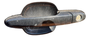 2007-2010 Chevrolet Cobalt Black Exterior Door Handle Assembly - Front, Left (Driver) (Used OEM)