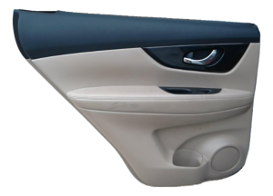 2014-2020 Nissan Rogue Tan Door Interior Trim Panel - Rear, Left (Driver) (Used OEM)