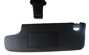 2010 Jeep Wrangler Black Non-Extendable Sun Visor - Left (Driver) (Used OEM)