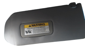 2006-2008 Honda Pilot Gray Illuminated Sun Visor - Left (Driver) (Used OEM)