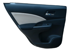 2015-2016 Honda CR-V Maroon Door Interior Trim Panel with Power Windows and Locks - Rear, Left (Driver) (Used OEM)
