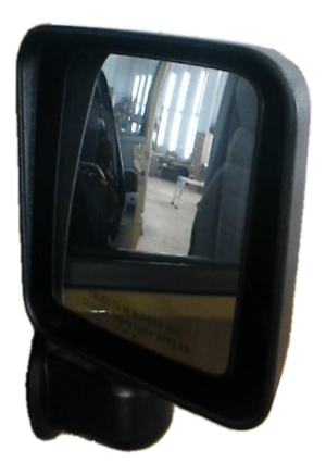 2007-2010 Jeep Wrangler Black Manual Door/Side View Mirror - Right (Passenger) (Used OEM)