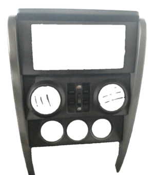 2007-2010 Jeep Wrangler Black Radio Instrument Panel Bezel (Used OEM)