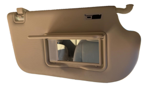 2013-2019 Ford Escape Tan Sun Visor with Illuminated Vanity Mirror - Right (Passenger) (Used OEM)