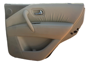 2011-2013 INFINITI QX56 Tan Door Interior Trim Panel - Rear, Right (Passenger) (Used OEM)