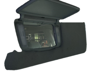 2003-2004 Honda Pilot Gray Illuminated Sun Visor - Left (Driver) (Used OEM)