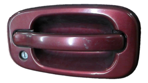 2000-2004 Chevrolet Suburban 2500 Maroon Rear Exterior Door Handle - Right (Passenger) (Used OEM)