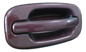 2006-2007 GMC Sierra Maroon Chrome Exterior Door Handle - Rear, Right (Passenger) (Used OEM)