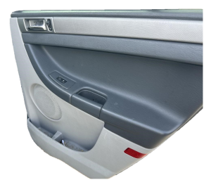 2004-2008 Chrysler Pacifica Gray Door Interior Trim Panel - Rear, Right (Passenger) (Used OEM)
