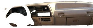 1991-1994 Ford Explorer Tan Speedometer and Radio Instrument Panel Bezel (Used OEM)