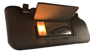 2009-2014 Nissan Murano Beige Illuminated Sun Visor - Right (Passenger) (Used OEM)