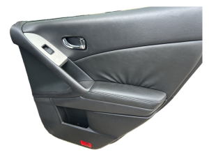 2009-2014 Nissan Murano Black Door Interior Trim Panel - Rear, Right (Passenger) (Used OEM)